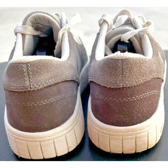 Airwalk Men's 7.5 Women's 9 Grey Suede Camino Composite Toe Work Shoes Lace Up - Picture 5 of 11